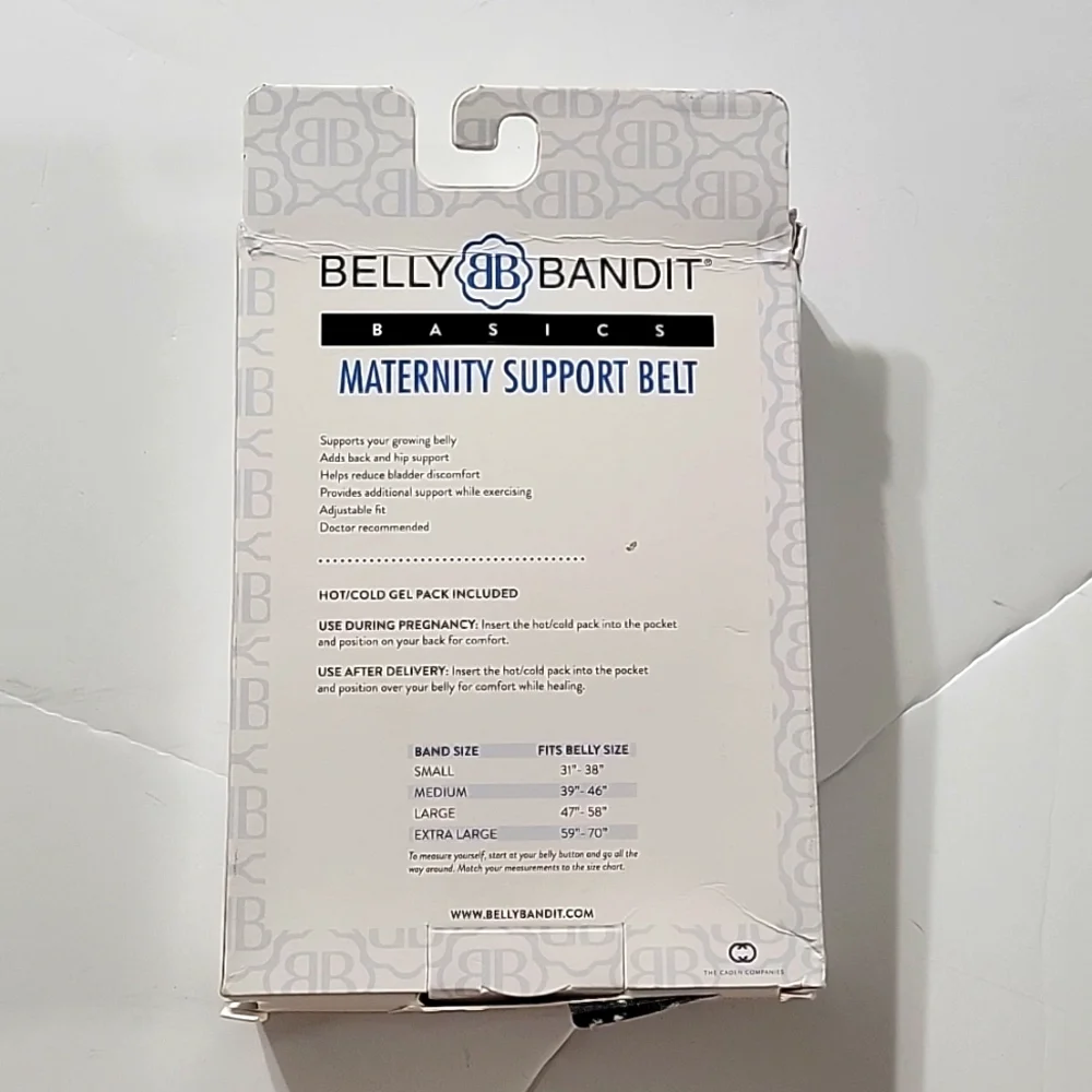Belly & Back Maternity Support Belt- Belly Bandit Black Medium - Picture 8 of 8
